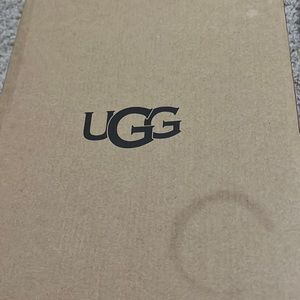 Red rainbow ugg slides side 6